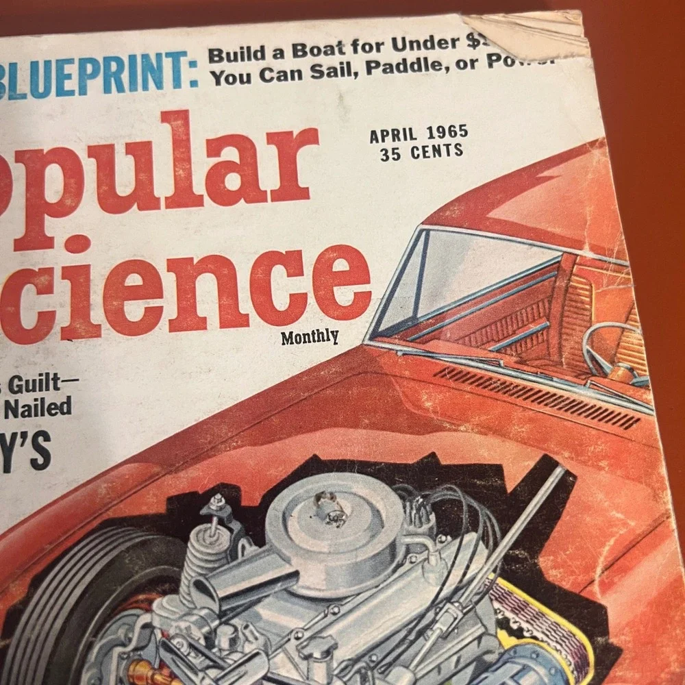 Popular Science April 1965 Magazine‎ Kennedy's Killer 66 Oldsmobile Front Drive